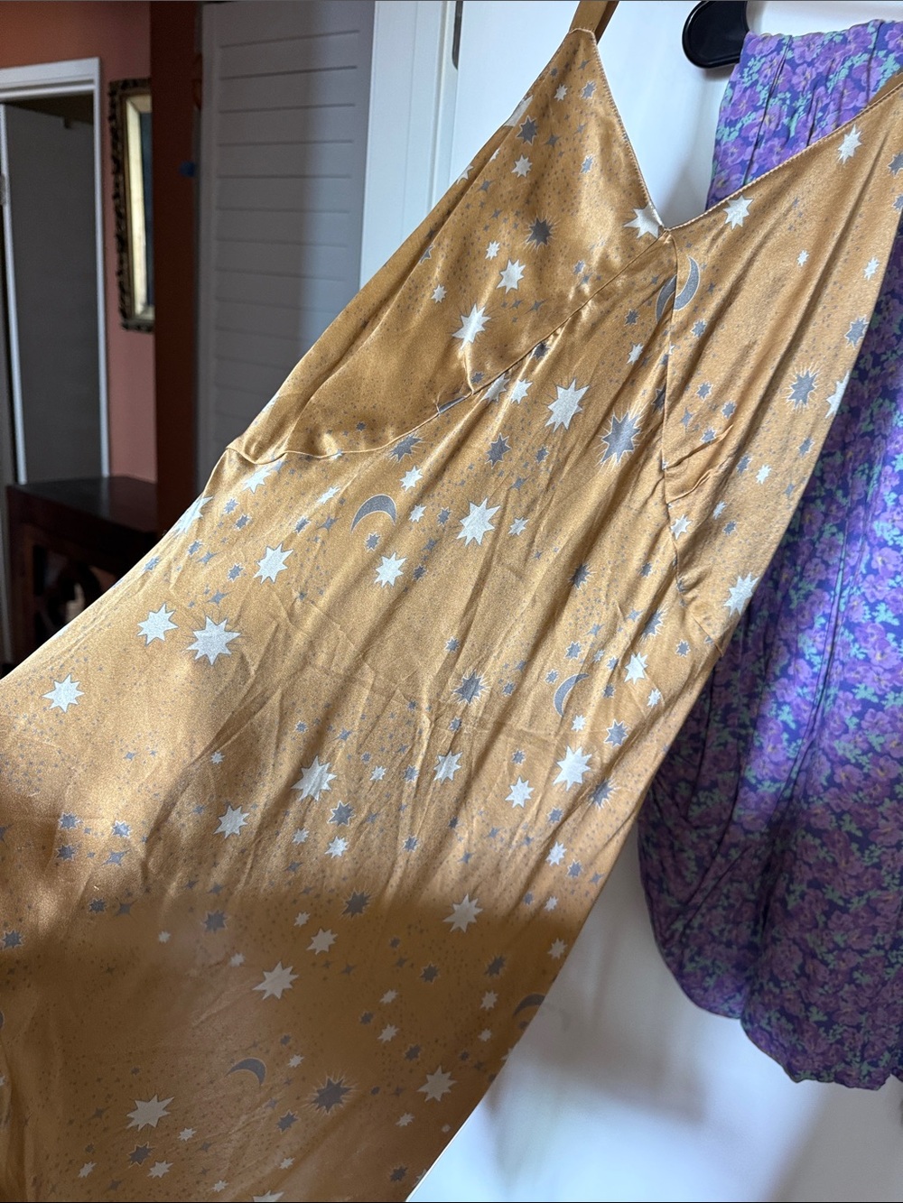 SPELL Limited Edition Stargazer Silk Slip Dress - Picture 9 of 10